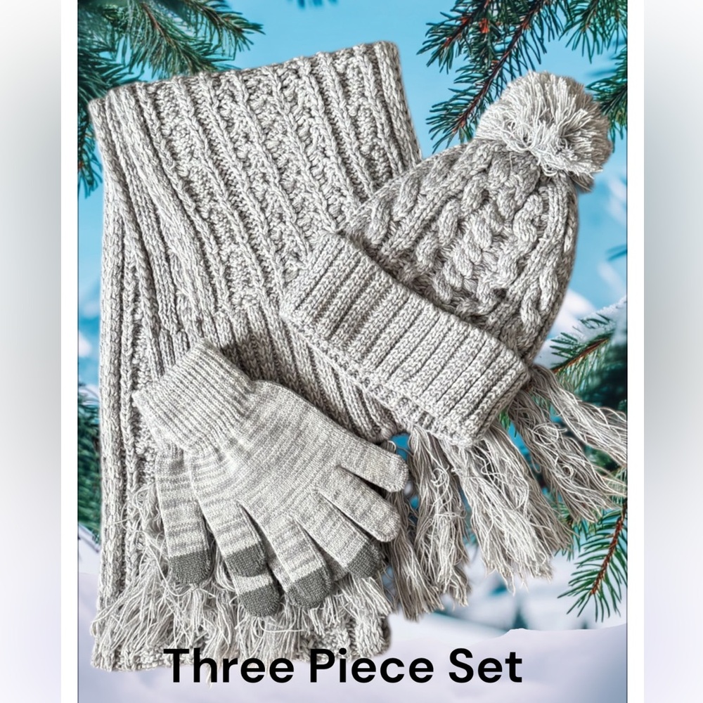 2 for $30 🆕Knit Hat, Scarf & Gloves Set